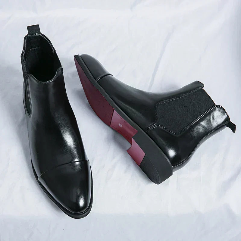 Bernie | Lackierte Chelsea-Stiefel