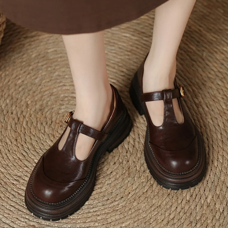 Fleur - T-Bar Schoenen met Vintage Charme