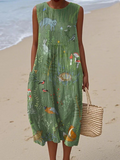 Hope Woodland Midi-jurk