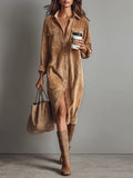 Elise | Jurk van zacht corduroy