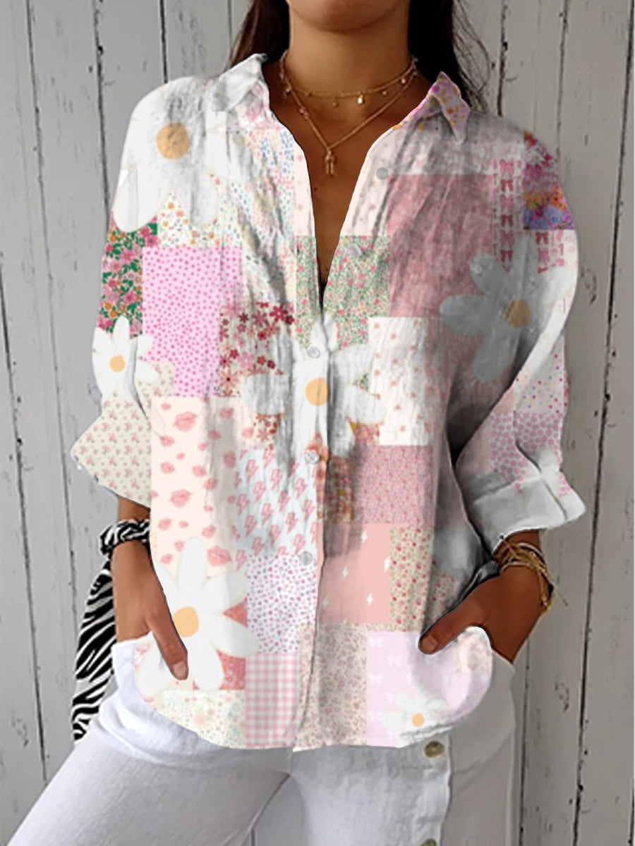 Fanny – Patchwork Madelief Blouse
