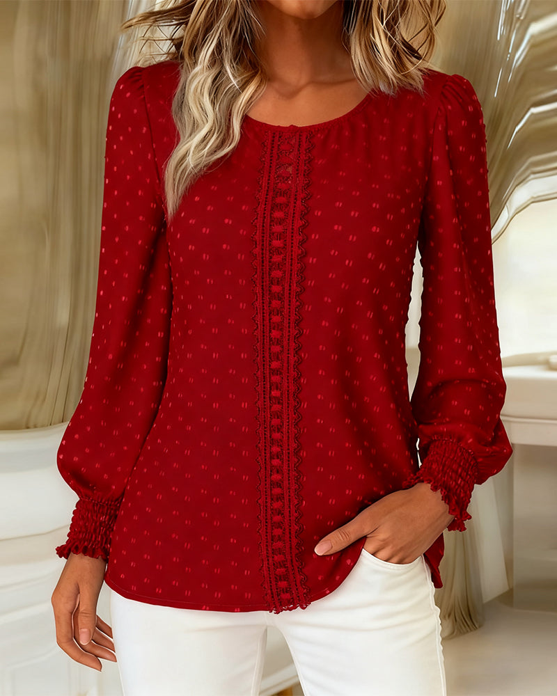 Femke - Elegante Top met Lange Mouwen