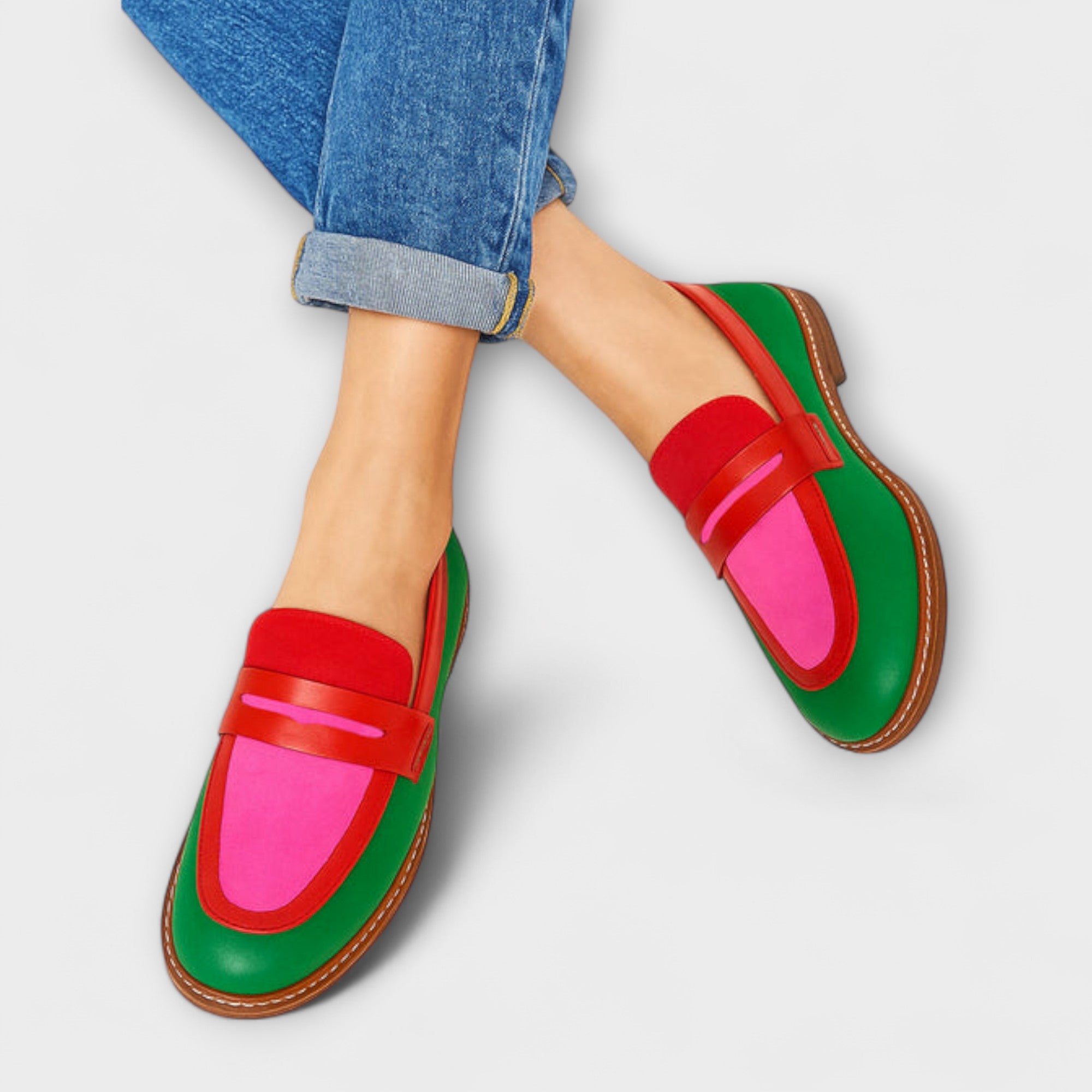 Nyla - Mocassins Colorés au Style Casual
