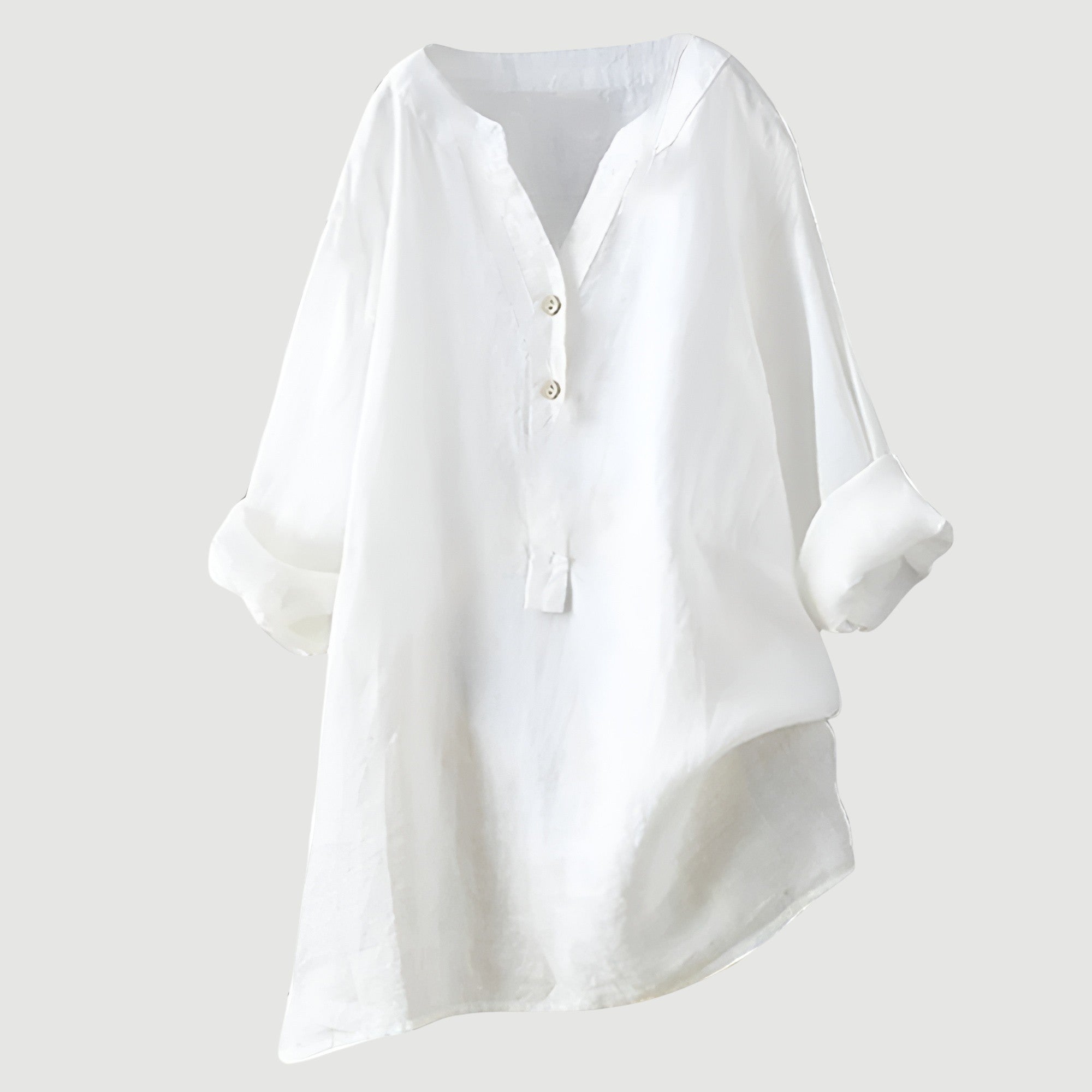Mia – Ademende Linnen Blouse, Casual en Stijlvol