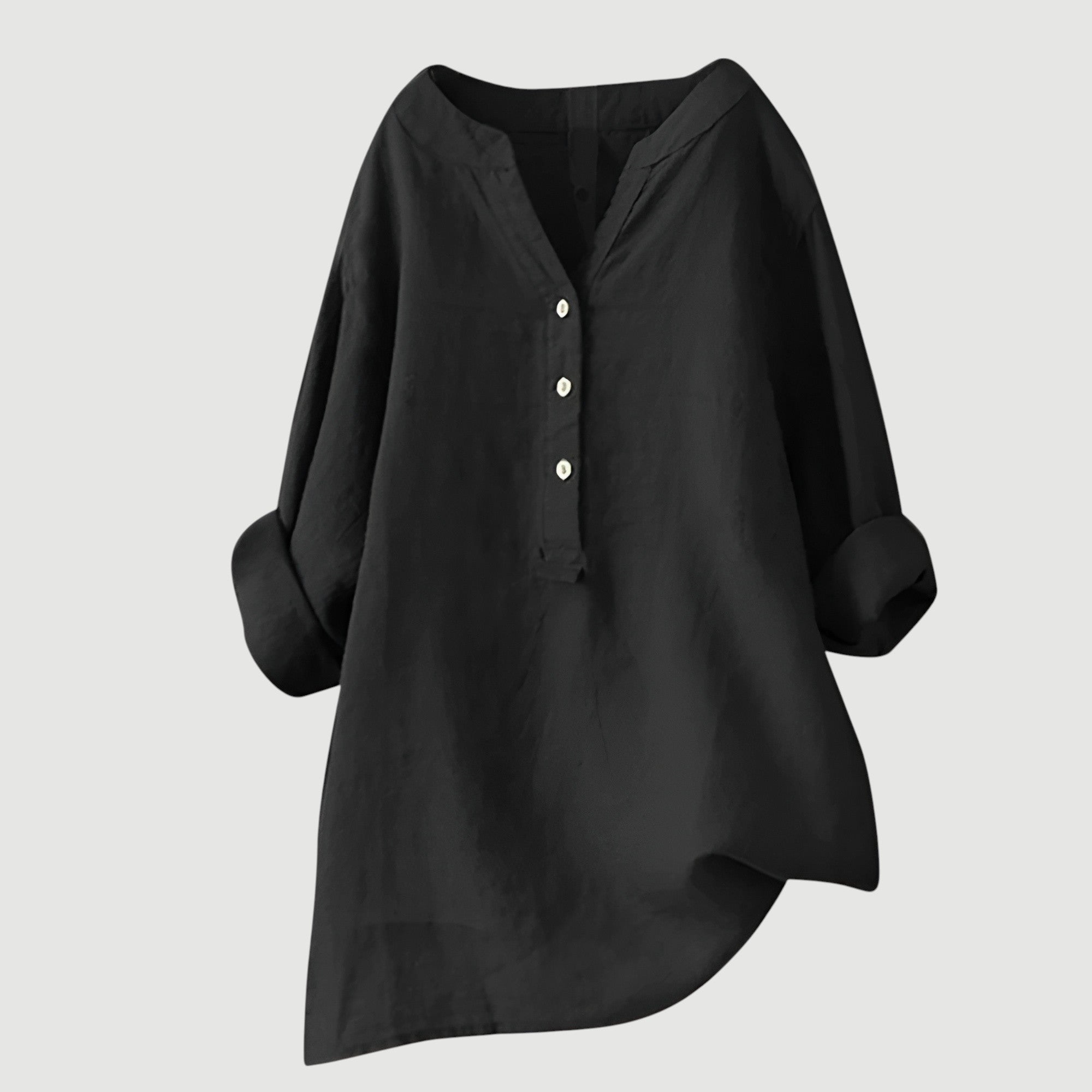 Mia – Ademende Linnen Blouse, Casual en Stijlvol