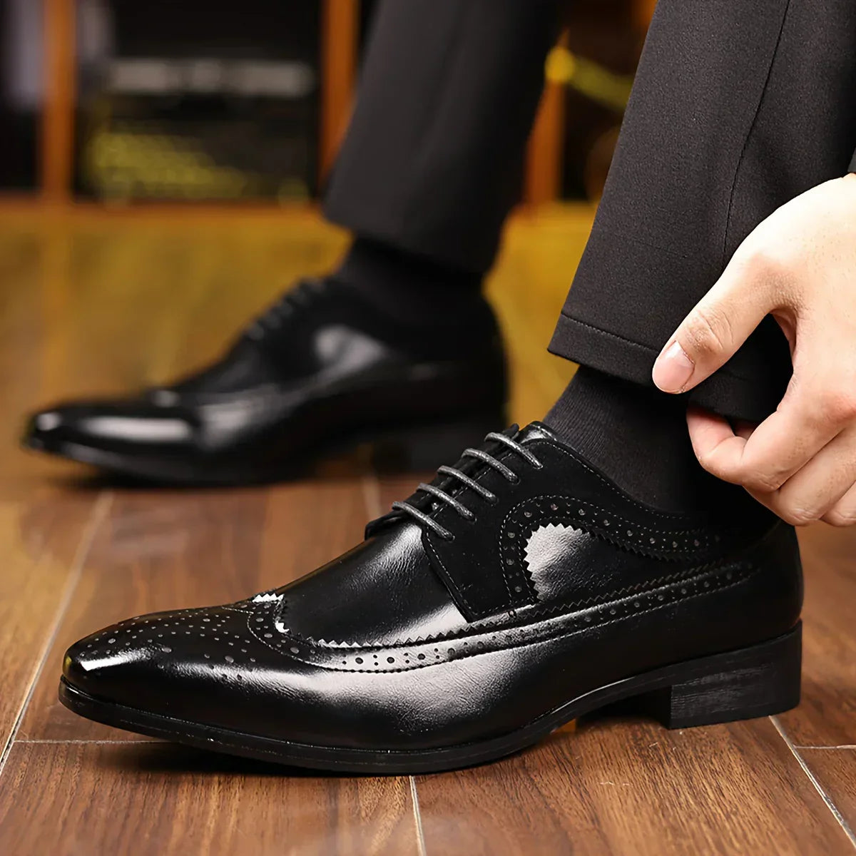 Alexander Prescott Leder Schnürschuhe