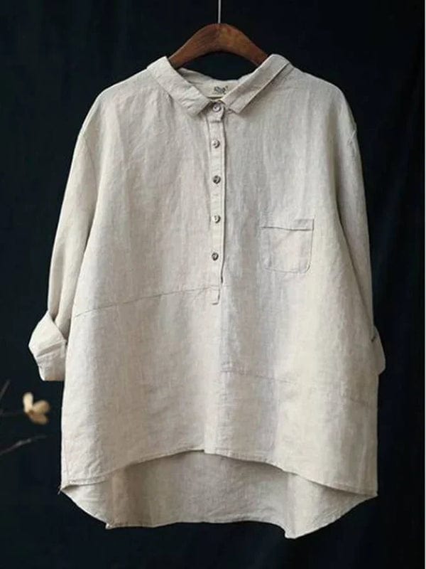 Elvie | Elegante Linnen Zomerblouse