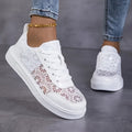 Roos - Comfortabele Sneakers met Bloemenpatroon