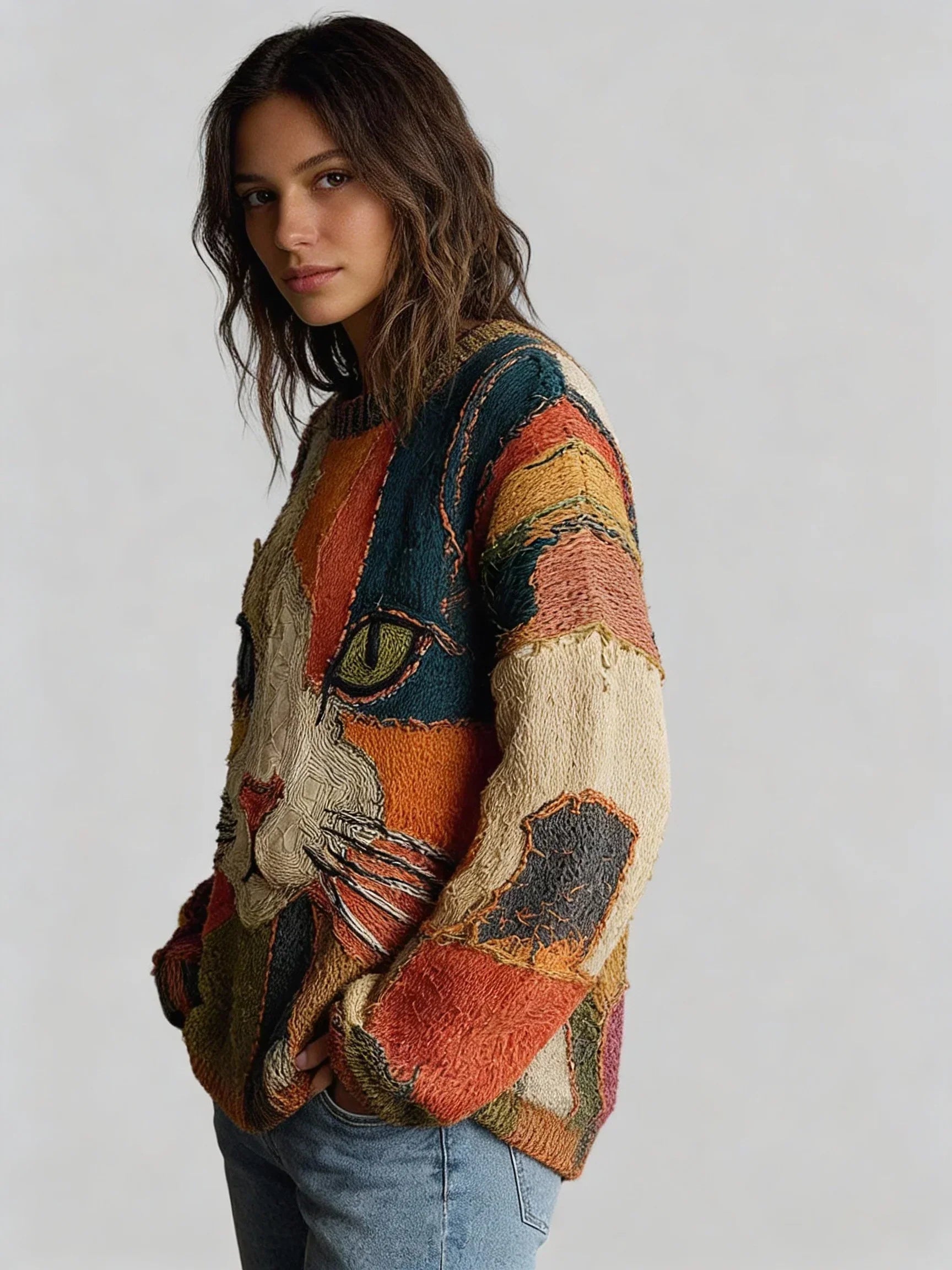 Eva – Artistieke Gebreide Trui