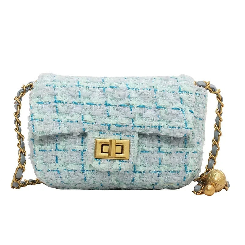 TEXTURED TWEED MINI BAG