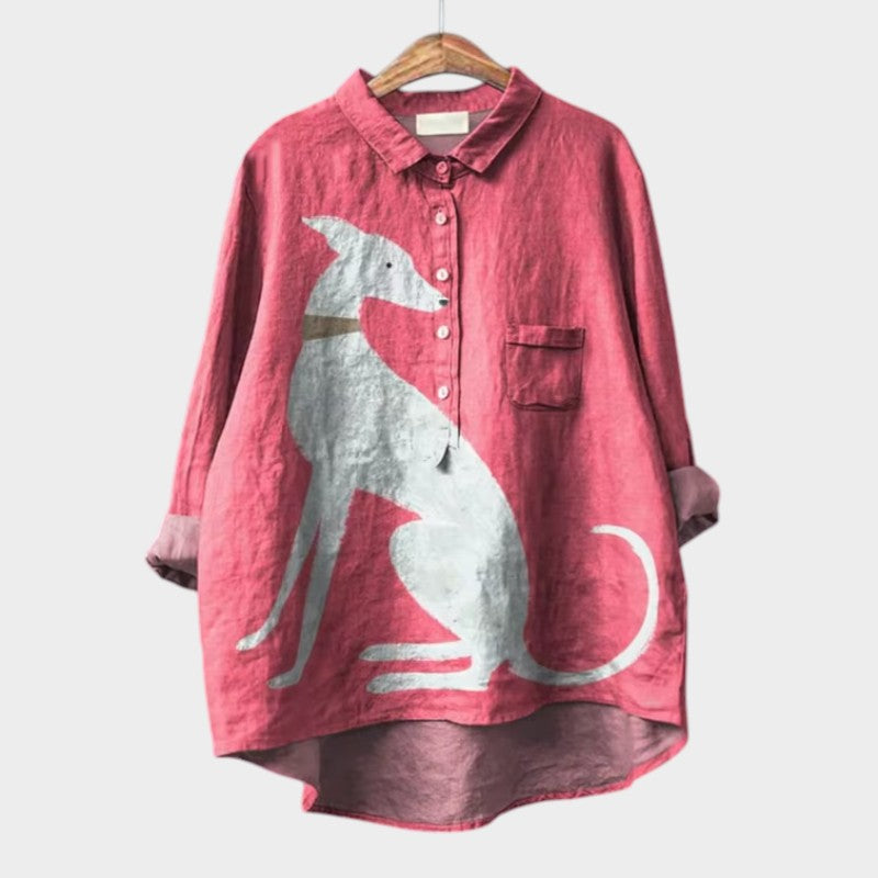 Constance | Elegante Linnen Zomerblouse