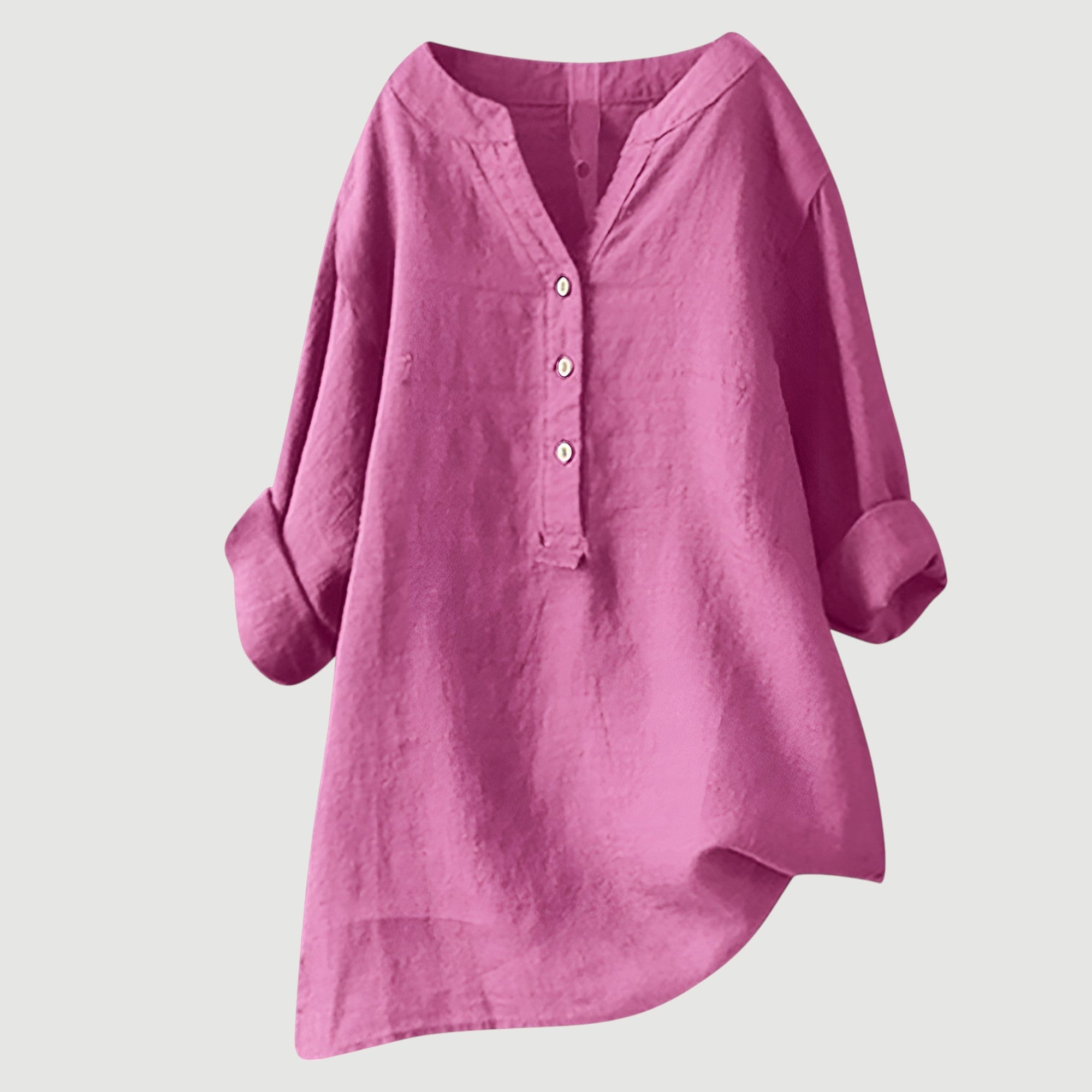 Mia – Ademende Linnen Blouse, Casual en Stijlvol